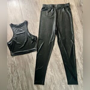 SHEIN Matching Top & Leggings